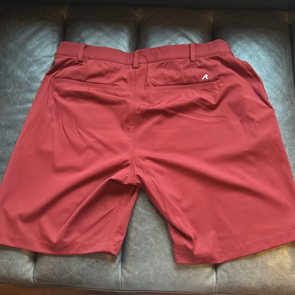 Classic Men's Flat Front Shorts Maroon - Picture 4 of 4